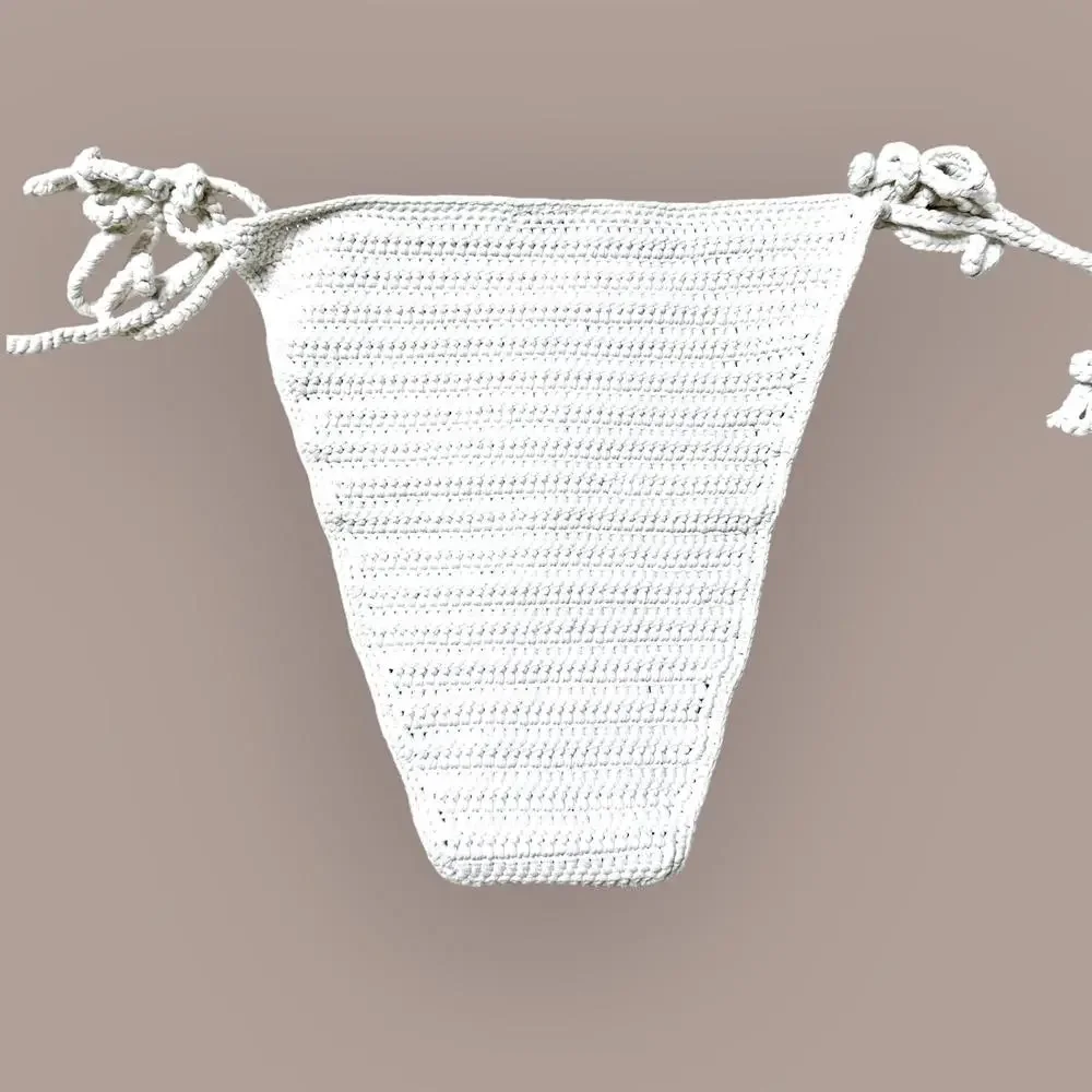 NWT Skims Crochet Swim Tie Bikini Bottoms Marble Women’s 2X